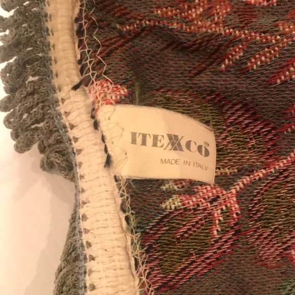 Made in Italy Gorgeous Flowers vintage throw - Picture 4 of 9